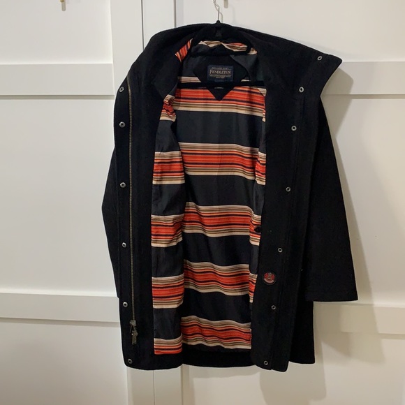 Pendleton size Small Women's Logan Car Coat Black - Picture 6 of 6
